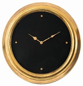 Ρολόι Τοίχου Μεταλλικό Χρυσό-Μαύρο Art Et Lumiere Φ46εκ. 20850