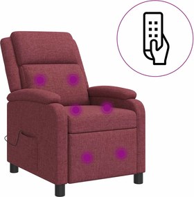 vidaXL Κάθισμα μασάζ Κόκκινο Ύφασμα