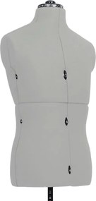 vidaXL Κούκλα Ραπτικής Ρυθμιζόμενη Αντρική Γκρι Μέγεθος 37-45