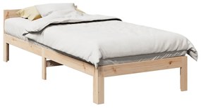 Σκελετός Κρεβ. Χωρίς Στρώμα 80x200 εκ. Μασίφ Ξύλο Πεύκου