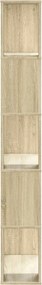 vidaXL Βιβλιοθήκη 5Επιπέδων Sonoma Δρυς 80,5x23,5x162,5 εκ. Επεξ. Ξύλο