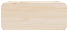 vidaXL Κομοδίνο με συρτάρι Καφέ 39 x 34 x 16.5 εκ. Μασίφ ξύλο πεύκου