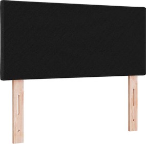 vidaXL LED κεφαλάρι Μαύρο 100 cm ύφασμα