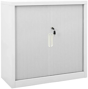 vidaXL Ντουλάπι με Συρόμενη Πόρτα Γκρι 90 x 40 x 90 εκ. Ατσάλινο