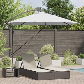 vidaXL Ομπρέλα Cantilever Banana με κλειδαριά Άμμος 294 x 294 x 248 cm
