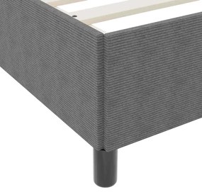 vidaXL Σκελετός Κρεβατιού Ανοιχτό γκρι 180 x 200 cm Βελούδο