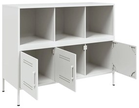 Ντουλάπι Λευκό 100,5x39x79 εκ. από Χάλυβα - Λευκό
