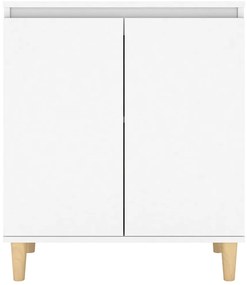 vidaXL Μπουφές Λευκός 60 x 35 x 70 εκ. από Επεξ. Ξύλο με Ξύλινα Πόδια
