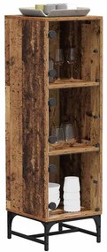 vidaXL Highboard Παλαιό ξύλο 35 x 37 x 117 εκ. Επεξεργασμένο ξύλο