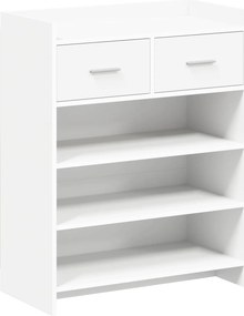 vidaXL Ντουλάπα Παπουτσιών Λευκό 73,5 x 36 x 92 εκ Επεξεργασμένο Ξύλο