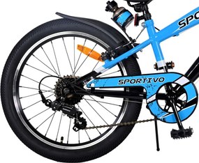 Sportivo 20 Inch 28 cm Boys 7SP Caliper Blue/Black