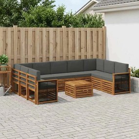 vidaXL Σετ Καναπέ Στερεό Ξύλο Ακακίας