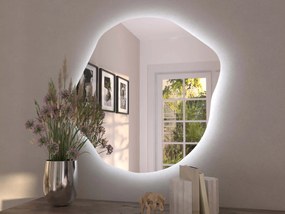 Οργανικός καθρέφτης LED με φωτισμό A35 80×81