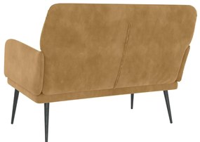 vidaXL Πάγκος Καφέ 108x79x79 εκ. Βελούδινος