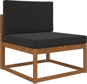 vidaXL Μαξιλάρι Καναπέ Εξωτερικού Χώρου 2 pcs Μαύρο Πολυεστέρας