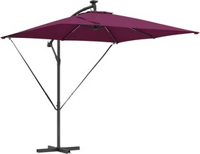 vidaXL Ομπρέλα ηλίου Βεραμάν Κόκκινο 249 x 249 x 250 εκ.