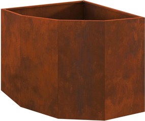 vidaXL Γωνιακό Ροδόδεντρο Σκ rusty 60 x 60 x 50 εκ