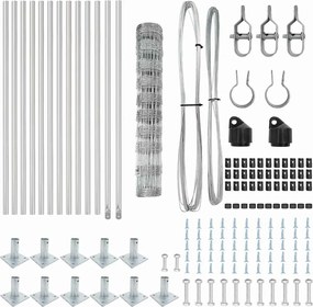 vidaXL Στύλος Περιφράξεων Γαλβανισμένο 25 x 1 m Ατσάλι