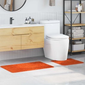 vidaXL Πατάκι μπάνιου 2 pcs Πορτοκαλί 50 x 50 cm Πολυπροπυλένιο