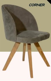 Καρέκλα Corner με ξύλινο σκελετό 50x57x84cm