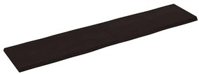 vidaXL Επιφ Τραπεζιού Αν Καφέ 180x40x(2-4)εκ.Ακατέργ. Μασίφ Ξύλο Δρυός