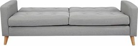 Καναπές κρεβάτι τριθέσιος Nextdeco Soho khaki light Υ81x201x90εκ.