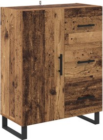 vidaXL Highboard 2 pcs Παλιό ξύλο 69,5 x 34 x 180 εκ.