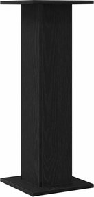 vidaXL Βάση φυτών 2 pcs Μαύρη Οξυά 30 x 30 x 80 cm Επεξεργασμένο ξύλο