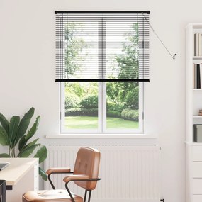 vidaXL Βενετσιάνικη Σκίαση Μαύρο 150 x 100 cm 25 mm PVC