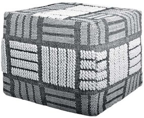Πουφ Kiran 940-124-007 50x50x45cm Grey