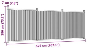 ΠΑΝΕΛ ΠΕΡΙΦΡΑΞΗΣ ΚΑΦΕ 526 X 186 ΕΚ. ΑΠΟ WPC 3282800