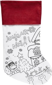 ΔΗΜΙΟΥΡΓΙΚΉ ΑΠΑΣΧΌΛΗΣΗ CHRISTMAS STOCKING TO COLOUR AND MARKERS EC0004