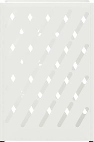 vidaXL Σχέδιο &amp; βάση αποθήκευσης Λευκό 28 x 12 x 41 εκ Ατσάλι