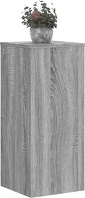 vidaXL Βάσεις Φυτών 2 Τεμ. Γκρι Sonoma 30x30x70 εκ. Επεξεργασμένο Ξύλο