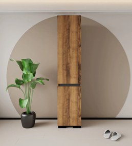 Ντουλάπι Καρυδί / Ανθρακί DREGRI 45x45x210