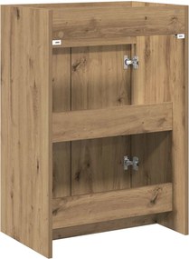 vidaXL Ντουλάπι Κάτω από τον Νιπτήρα Artisan Δρυς 56 x 37,5 x 81 εκ