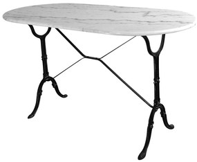 Τραπέζι Οβάλ 203434 White 60x120x72cm