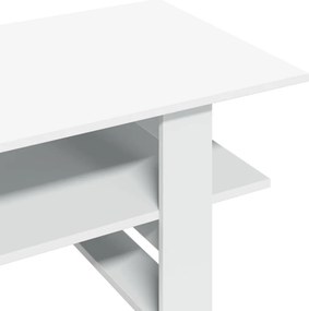 vidaXL Τραπεζάκι Σαλονιού Λευκό 102 x 55 x 42 εκ. από Επεξεργ. Ξύλο
