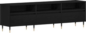 vidaXL Ντουλάπι TV 150 x 30 x 44,5 εκ. Μαύρη Οξυά Επεξεργασμένο Ξύλο