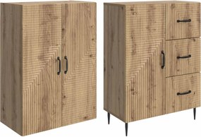 vidaXL Σέτ Ντουλαπιών 2 τμχ. Artisan Δρυς Επεξεργασμένο Ξύλο