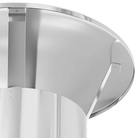 vidaXL Κάλυμμα Βροχής Καμινάδας Ασημί 35 x 35 x 20 εκ