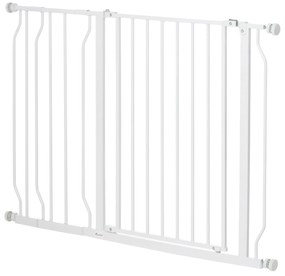 PawHut Παιχνίδι πόρτας, Σύστημα σύσφιξης, Ρυθμιζόμενο μήκος, Χάλυβας/ABS, 75-115 x 76cm, Λευκό