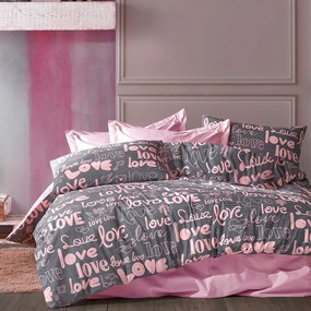 Πάπλωμα Μονό (160x240) Dimcol Αγάπη 299 Grey-Lilac