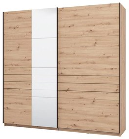 Ντουλάπα Συρόμενη VEYMONT 220 OG με Καθρέπτη Artisan Oak 220x61x218εκ. 220x61x218 εκ.