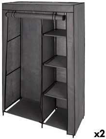 Ντουλάπα για τα ρπύχα Max Home Σκούρο γκρίζο 105 X 160 X 44 CM x2