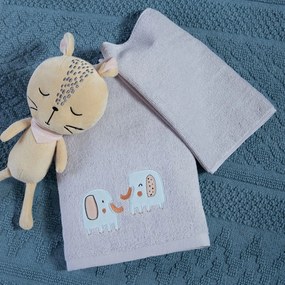 Παιδικές Πετσέτες (Σετ 2τμχ) Nef-Nef Homeware Baby Elephants 26 420gsm