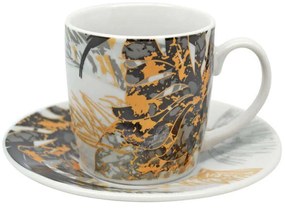 Φλυτζάνια Καφέ (Σετ 6Τμχ) 821495 110ml Multi Ankor Porcelain
