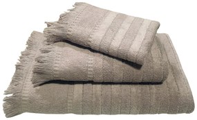 Πετσέτα Le Blanc Πεννιέ Ζακάρ 550gr/m2 PAROS Grey Χειρός 30×50