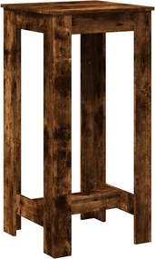 vidaXL Τραπέζι Μπαρ Καπνιστή Δρυς 51x50x103,5 εκ. Επεξ. Ξύλο