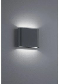 Απλίκα Φωτιστικό Τοίχου 2xLED 2,5W ΙΡ54 Up Down 11cm Thames II Trio Lighting 227560242 Ανθρακί